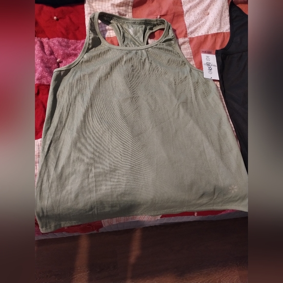 Nine West Active Workout Racerback Ribbed Tank Tops SET of 2 Plus size 2X - Picture 4 of 7